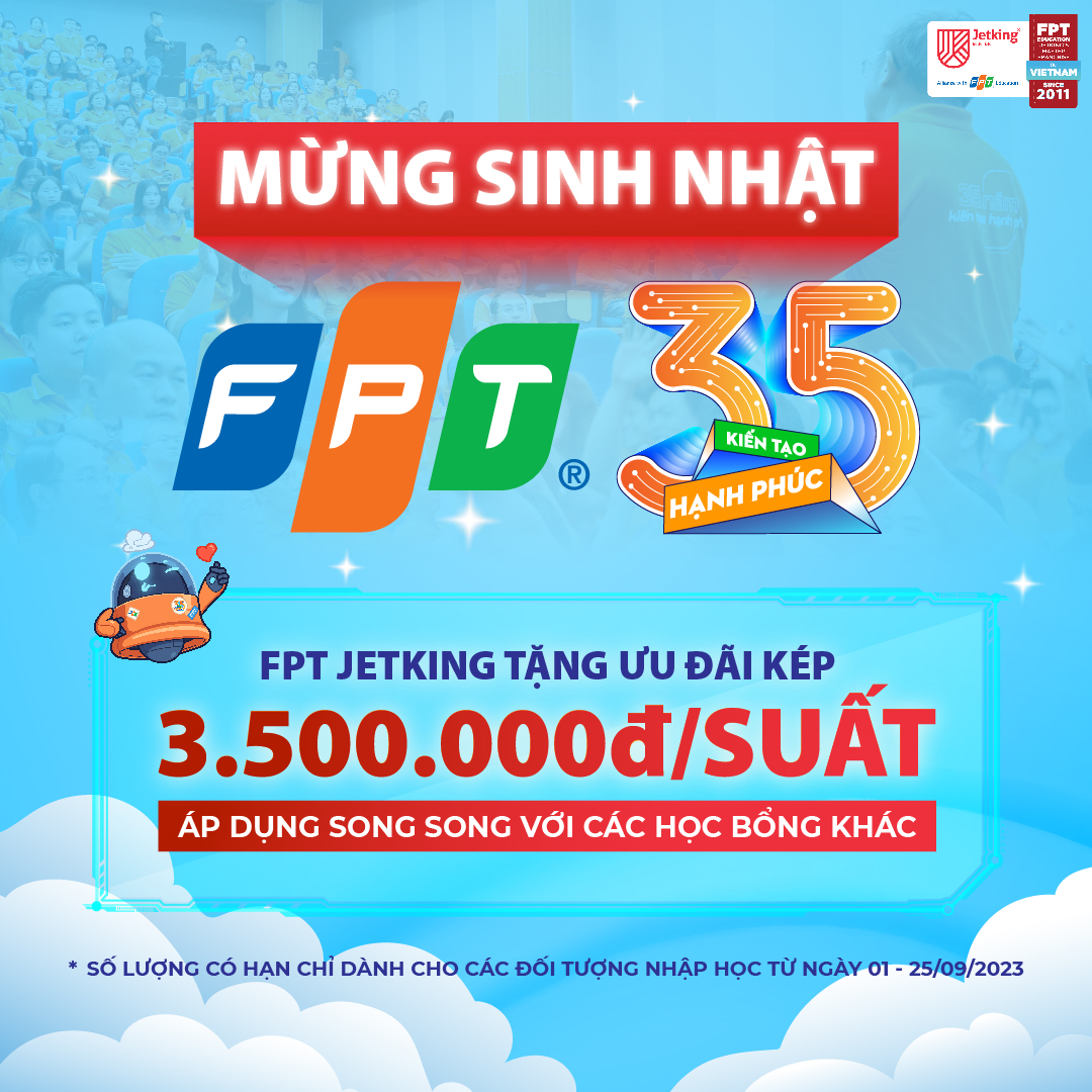 Chương trình ưu đãi 'Kiến tạo tương lai' mừng sinh nhật FPT 35 năm
