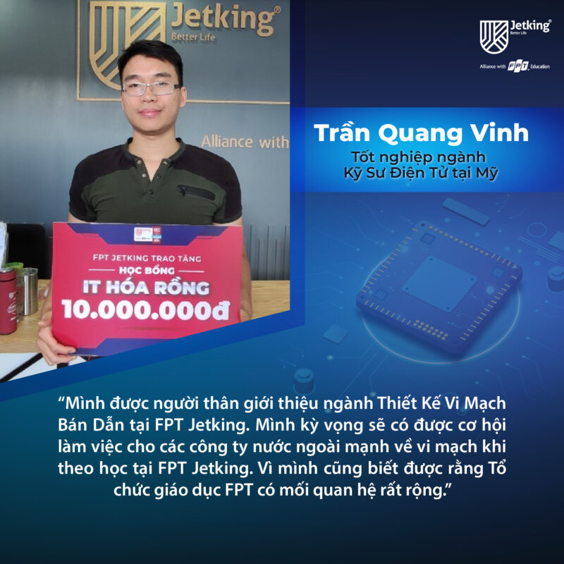 Trần Quang Vinh - Chàng trai với kỳ vọng được cống hiến tài năng trên thị trường quốc tế