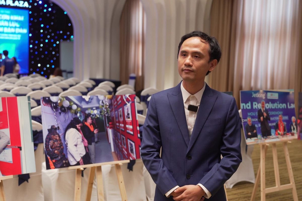 Ông Trần Nguyên Thắng – Center Head tại Quest Global Design Vietnam chia sẻ tại sự kiện. Hình ảnh: FPT Jetking 
