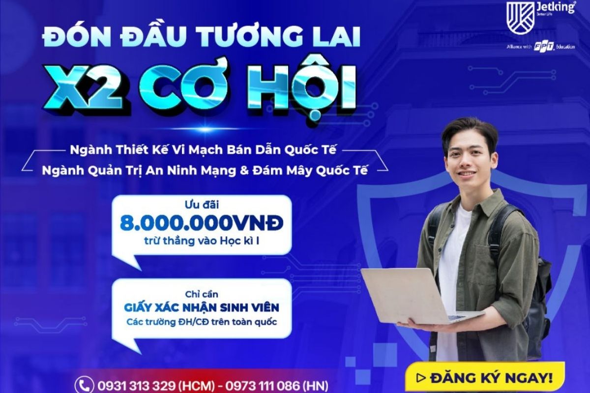 Chương trình học bổng Đón đầu tương lai – X2 cơ hội tại FPT Jetking