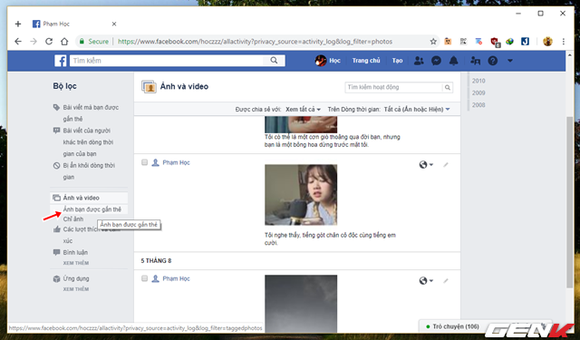 Những cách giúp xóa nhanh và triệt để tất cả hình ảnh và status đã đăng trên Facebook mà không sợ mất tài khoản - Ảnh 11. Những cách giúp xóa nhanh và triệt để tất cả hình ảnh và status đã đăng trên Facebook mà không sợ mất tài khoản - Ảnh 11.