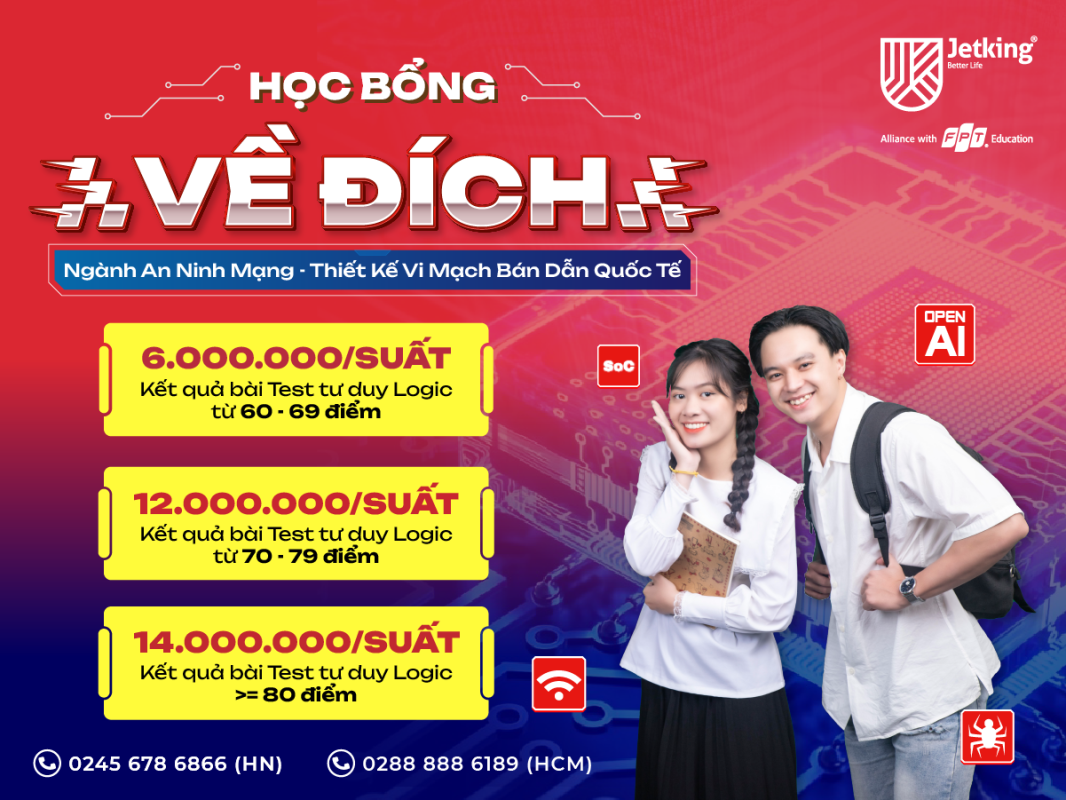 FPT Jetking triển khai học bổng “Về Đích”