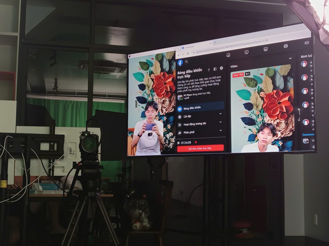 Set up hệ thống trước khi livestream