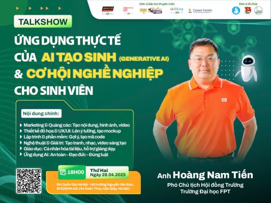Talkshow: Ứng dụng thực tế của Generative AI và Cơ hội nghề nghiệp cho sinh viên