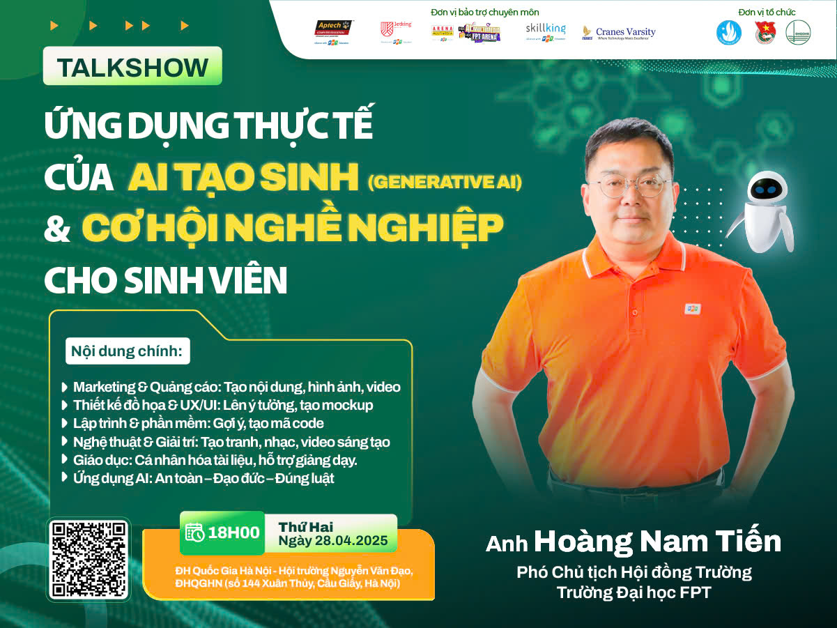 Talkshow: Ứng dụng thực tế của Generative AI và Cơ hội nghề nghiệp cho sinh viên