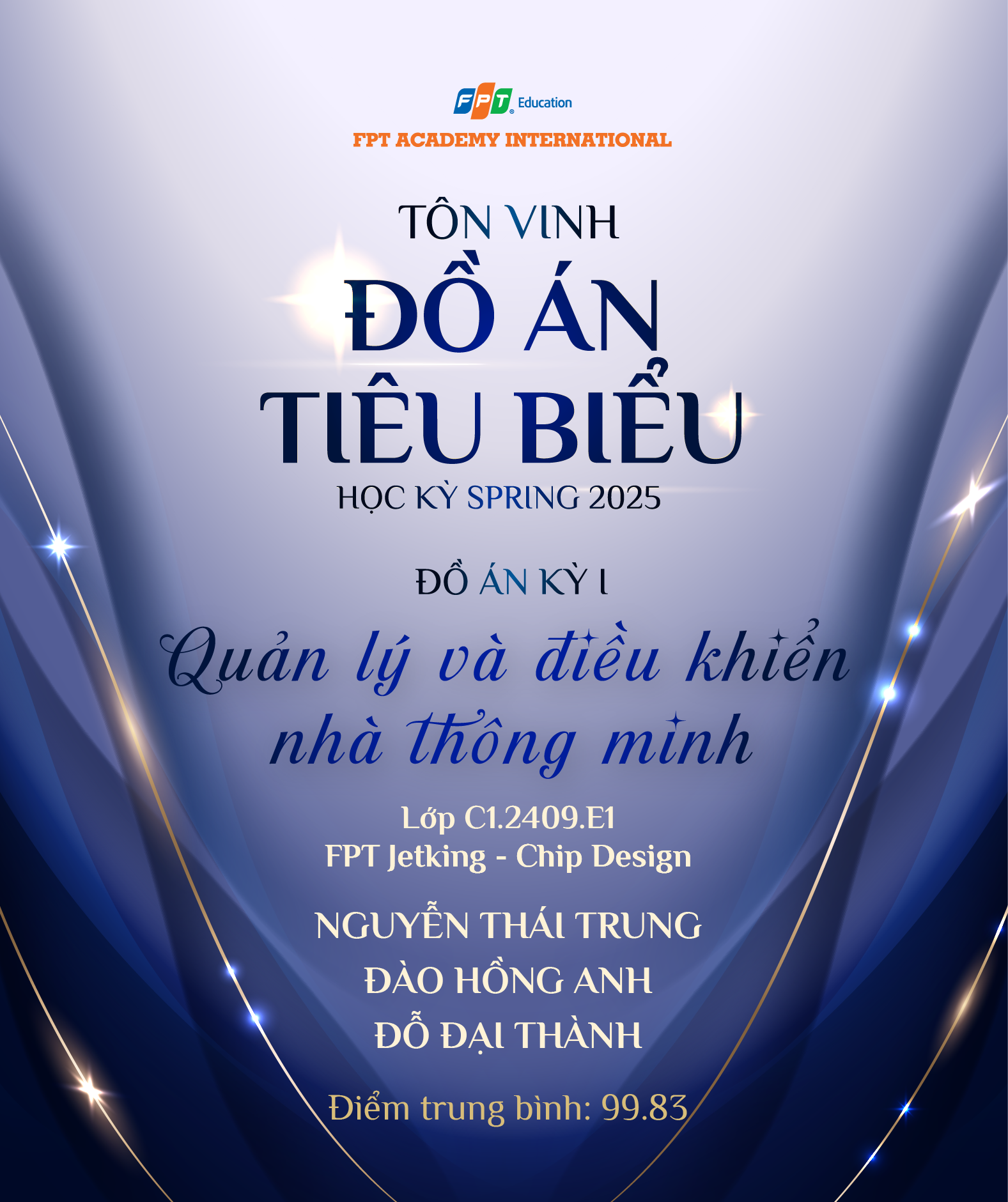 FPT Jetking vinh danh đồ án tiêu biểu học kỳ Spring 2025