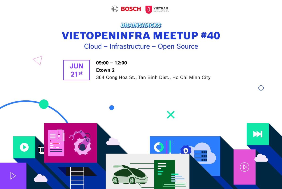 Meetup #40 – VietOpenInfra x Bosch (HCMC) – Khám Phá Xu Hướng Hạ Tầng Mở, AI và Cloud!