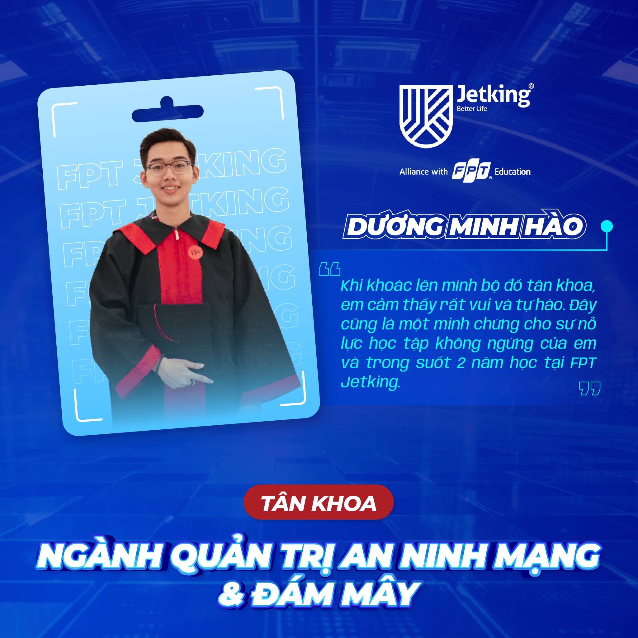 Tốt nghiệp FPT Jetking, Dương Minh Hào mang tinh thần công nghệ vào môi trường quân đội