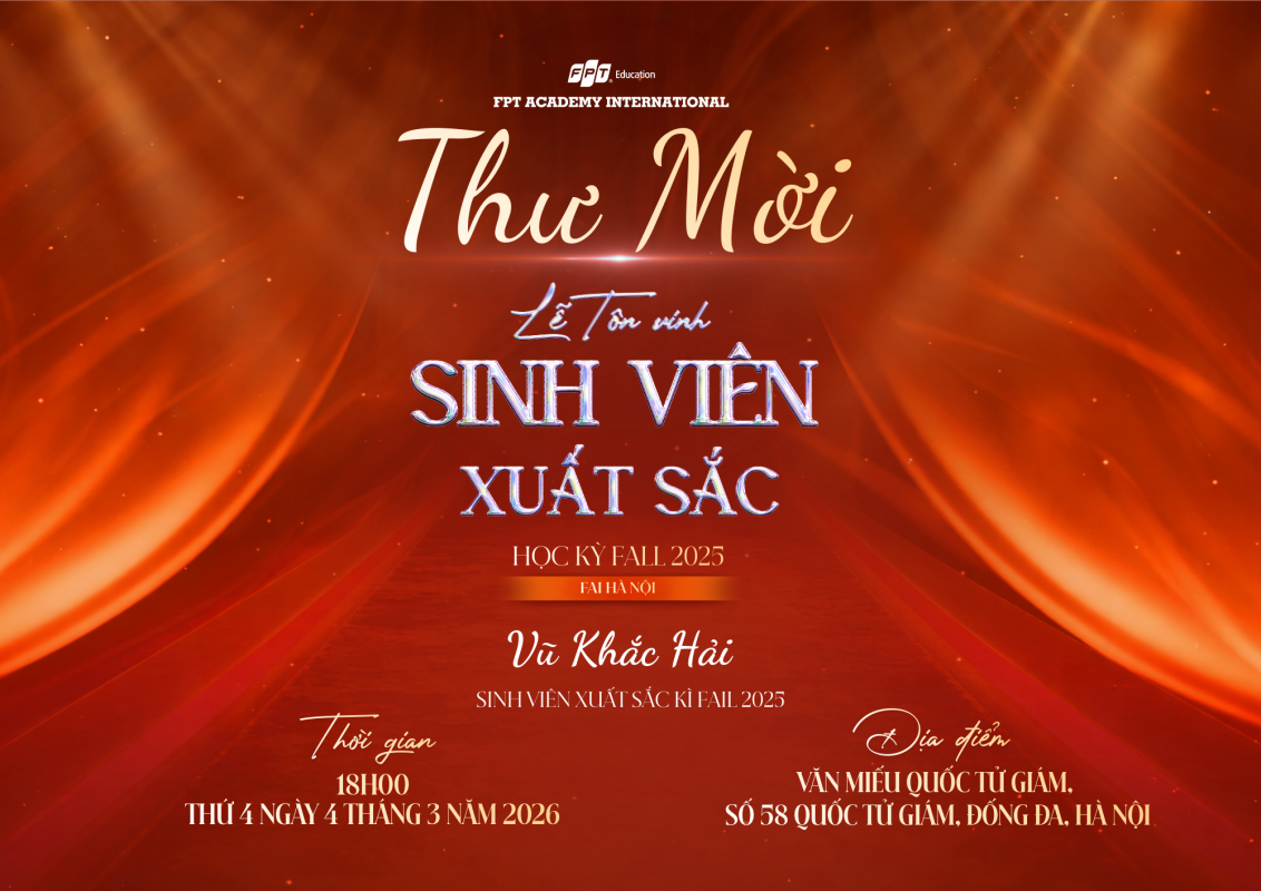 Thư mời sinh viên xuất sắc