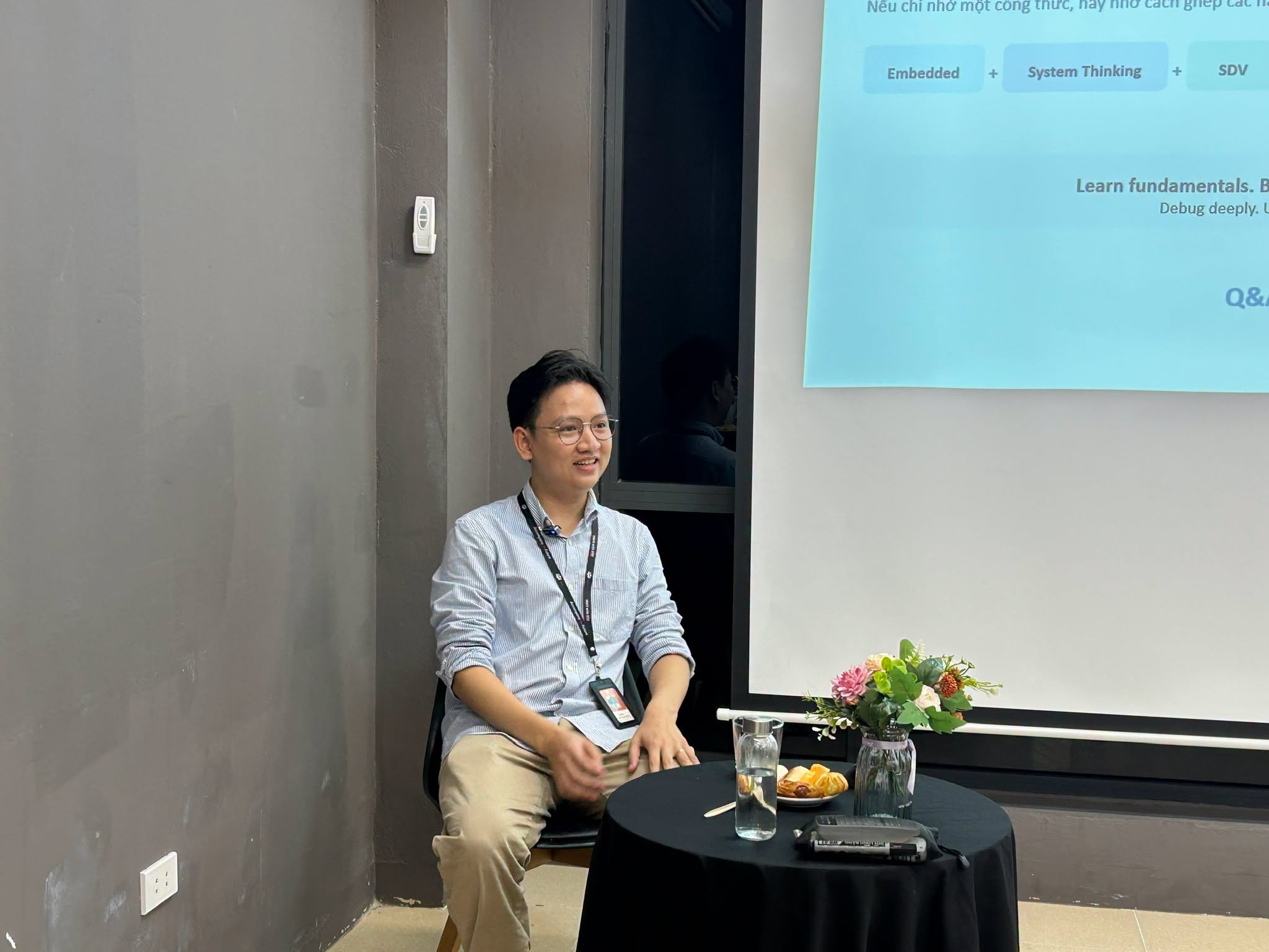 Diễn giả Nguyễn Quang Khôi chia sẻ tại phiên hỏi đáp chuyên môn