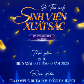 Lễ tôn vinh sinh viên xuất sắc học kỳ Summer 2026: Vinh danh những nỗ lực và dấu ấn nổi bật